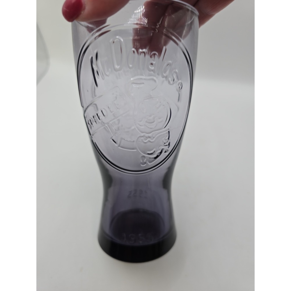 Vintage 1950s Speedee McDonald's 1955 Purple Collector Amethyst Tumbler Glass